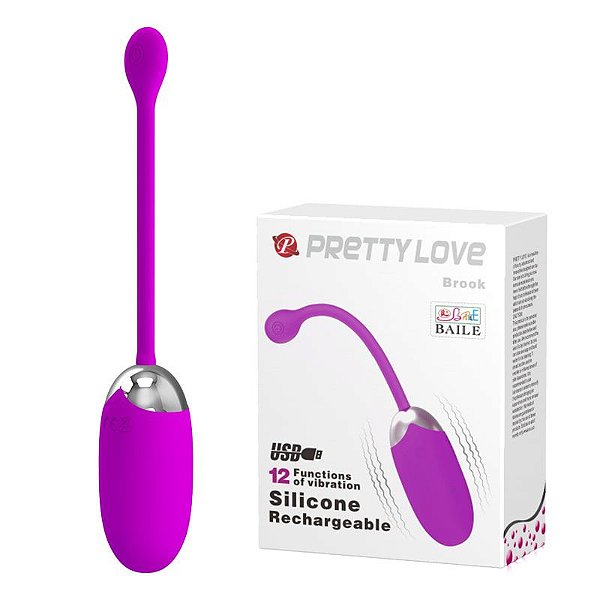 Vibrador Bullet Para Clitóris Em Silicone 12 Velocidades Pretty Love Brook