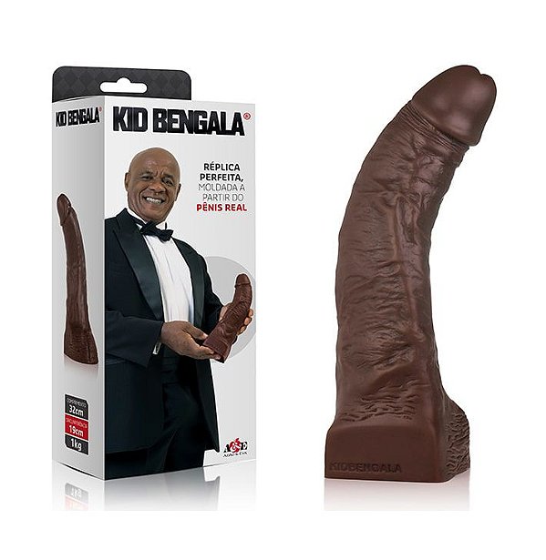 Prótese Realística Réplica Pênis Kid Bengala Adão & Eva