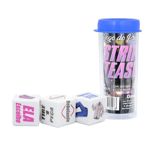 Dado Dadinho Erótico Jogo do Prazer Strip Tease