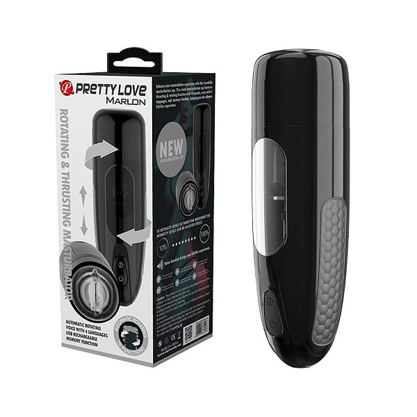 Masturbador Masculino Vagina Recarregável Sobe e Desce Marlon