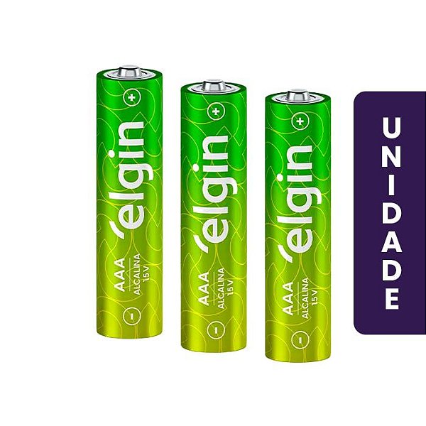Pilhas Alcalinas AAA Elgin Unidade