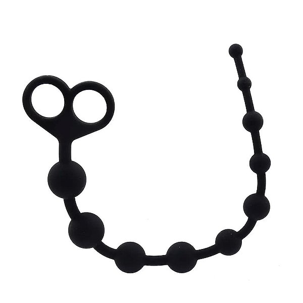 Plug Anal Escalonado Com Esferas em Silicone