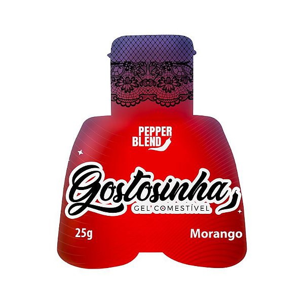 Gel Comestível Efeito Gelado Sabor Morango Ice Gostosinha Pepper Blend