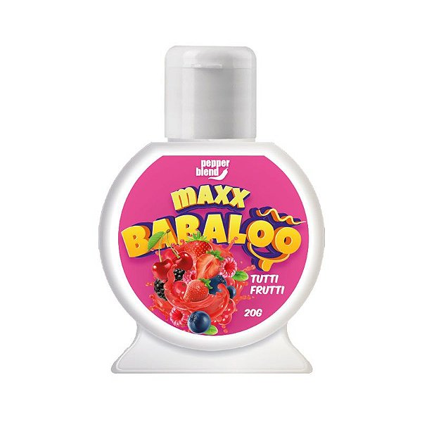 Gel Comestível Para Oral Sabor Tutti Frutti Maxx Babaloo Pepper Blend