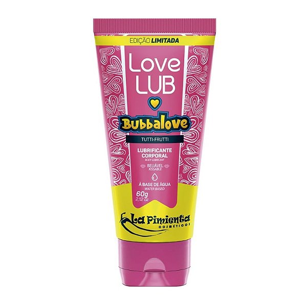Lubrificante Comestível Bubbalove Sabor Tutti-Frutti La Pimienta 60g
