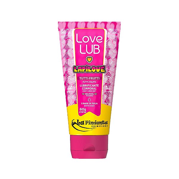 Lubrificante Comestível Lapilove Sabor Tutti-Frutti La Pimienta 60g