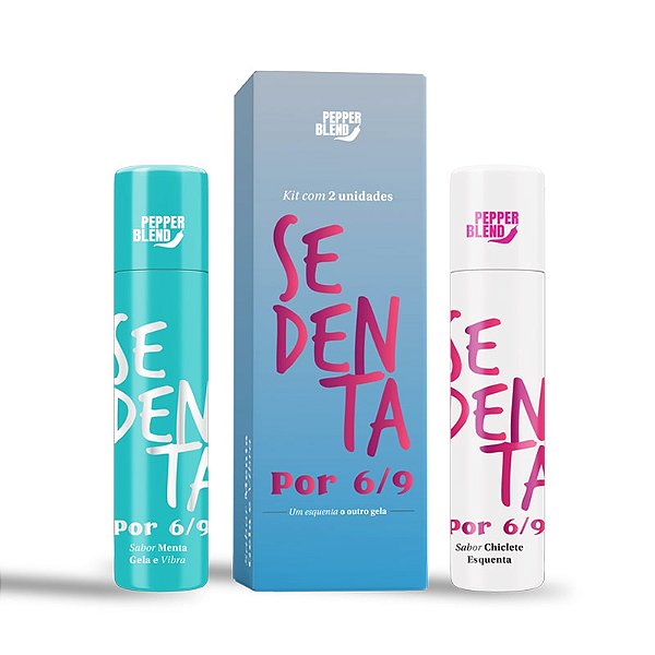 Gel Beijável Para Oral Sabor Chiclete e Menta Sedenta Por 69