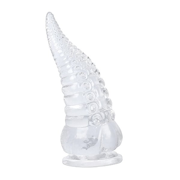 Plug Anal Transparente Formato de Tentáculo