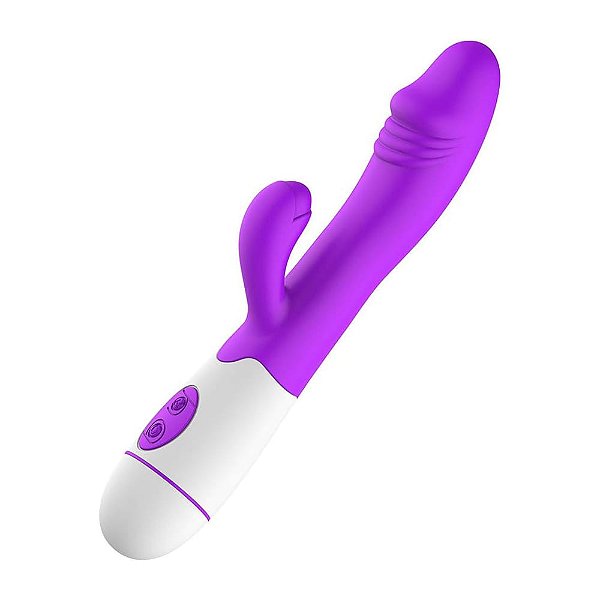 Vibrador Ponto G Com Estimulador de Clitóris 30 Modos de Vibração