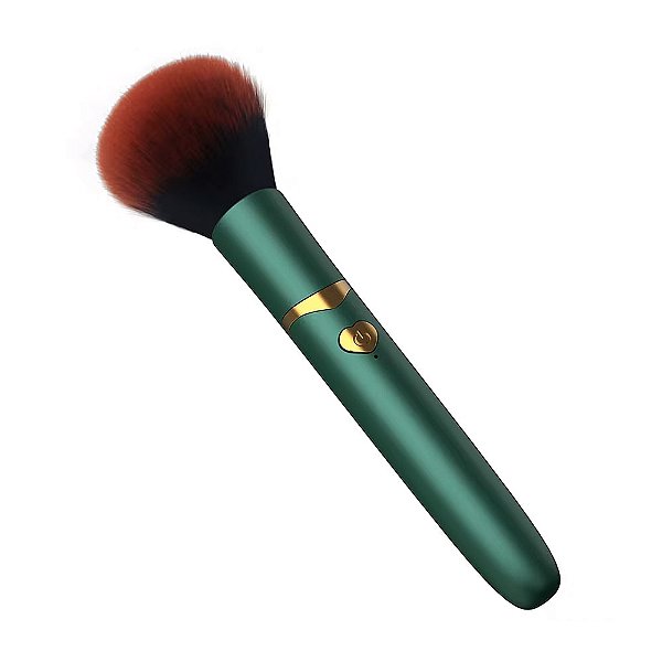 Vibrador Discreto Recarregável Formato de Pincel Blush Pro