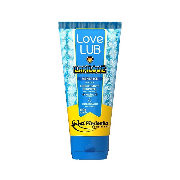 Lubrificante Comestível Lapilove Sabor Menta Ice La Pimienta 60g