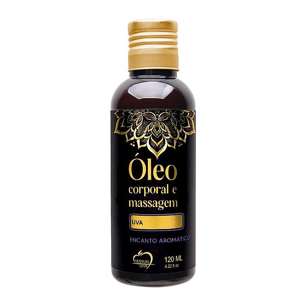 Óleo Corporal e Massagem Uva Sensual Love 120ml