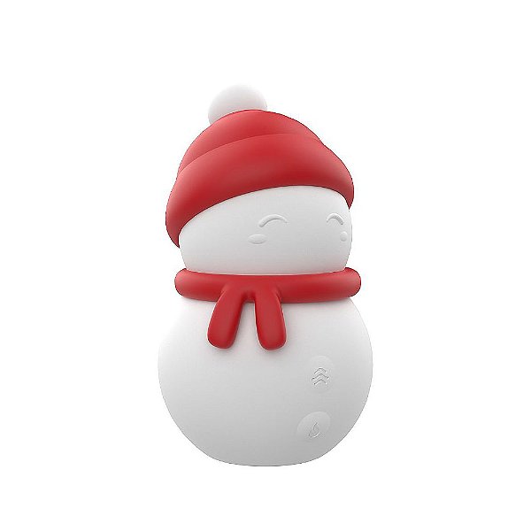 Estimulador de Clitóris Recarregável Com 5 Modos de Pulsação e Tapping Boneco de Neve