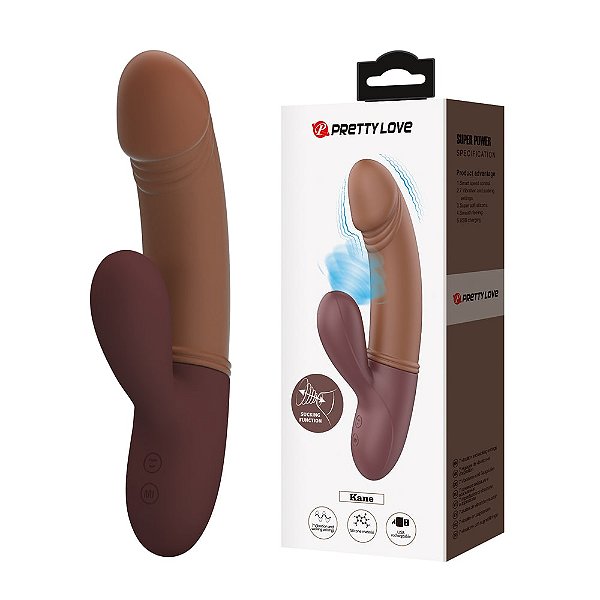 Vibrador Ponto G com Estimulador de Clitóris 7 Modos de Vibração e Pulsação Pretty Love Kane