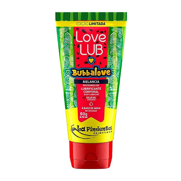 Lubrificante Comestível Bubbalove Sabor Melancia La Pimienta 60g