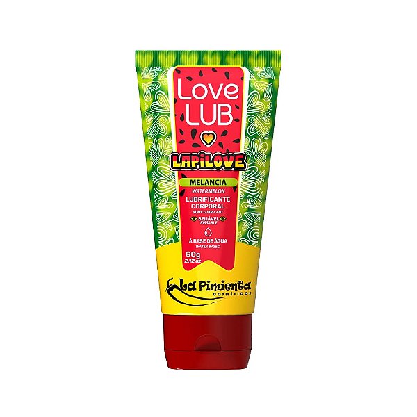 Lubrificante Comestível Lapilove Sabor Melancia La Pimienta 60g
