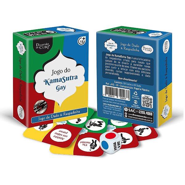 Jogo Raspadinha Com Dado KamaSutra Gay Diversão Ao Cubo