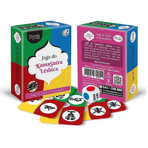 Jogo Raspadinha Com Dado KamaSutra Lésbica Diversão Ao Cubo