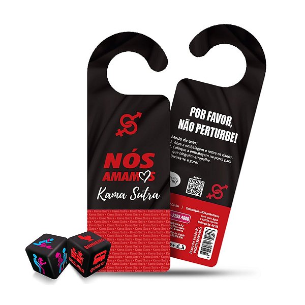 Aviso de Porta com Dadinhos Posições Kama Sutra Hétero