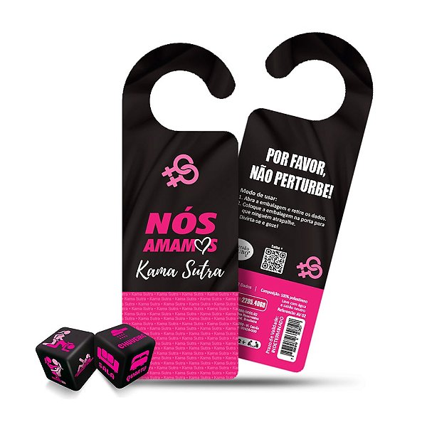 Aviso de Porta com Dadinhos Posições Kama Sutra Lésbico