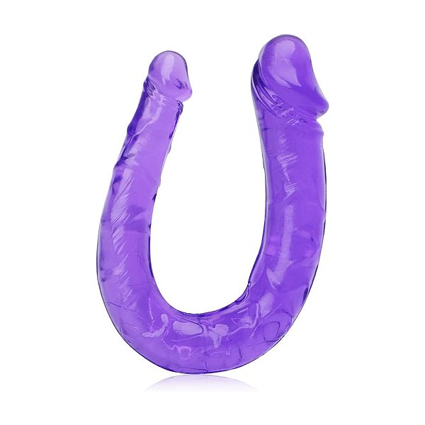 Dildo Longo Com Ponta Dupla Formato de Pênis 30 cm