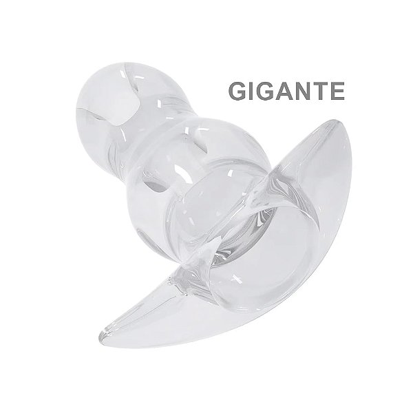Plug Anal Gigante Vazado Escalonado Macio