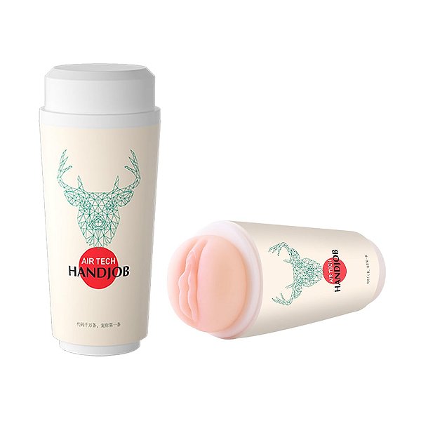 Masturbador Realístico Discreto No Copo Formato de Vagina