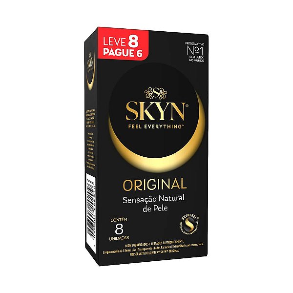 Preservativos Skyn Original Sem Látex 8 Unidades