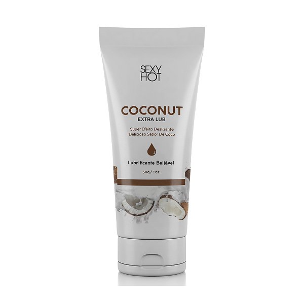 Lubrificante Vegano com Sabor de Coco Extra Lub Coconut 30g