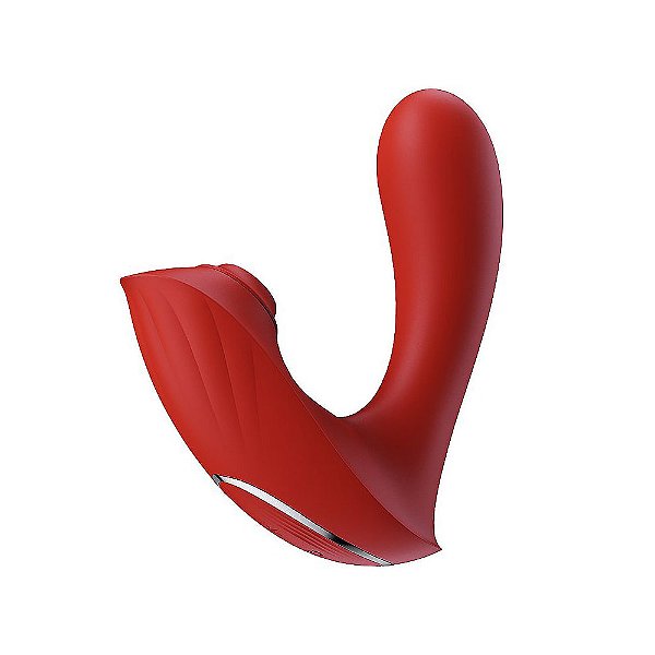 Vibrador Ponto G Com Estimulador de Clitóris Pulsação Controle Via App