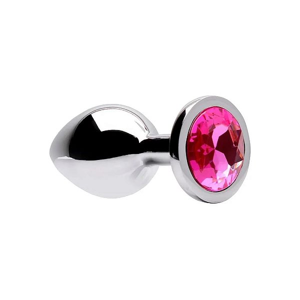 Plug Anal de Metal Grande Cristal Pink