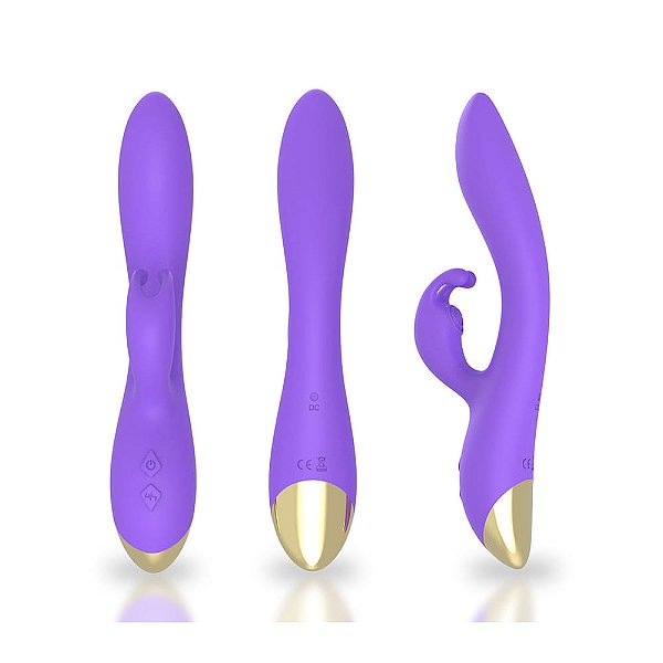 Vibrador Rabbit para Ponto G e Clitóris 9 Modos de Vibração Recarregável