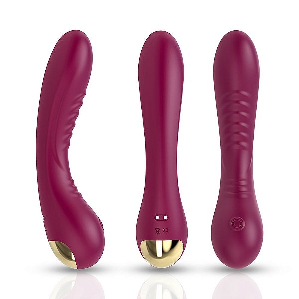 Vibrador Ponto G Curvado 9 Modos de Vibração Recarregável