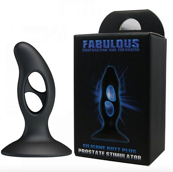Plug Anal Fabulous Estimulador de Próstata Curvado em Silicone