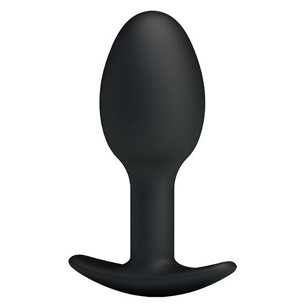 Plug Anal em Silicone Com Peso e Base Para Apoio Pretty Love