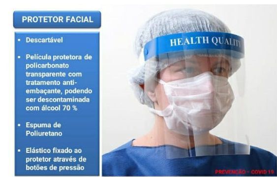 PROTETOR FACIAL - HEALTH QUALITY