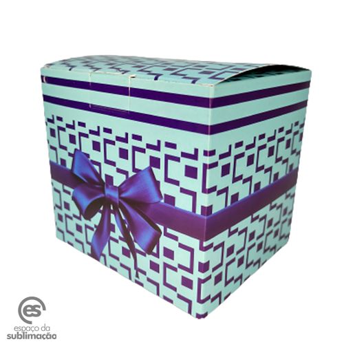 Caixa de Papelão p/Caneca Labirinto Azul Pct c/10