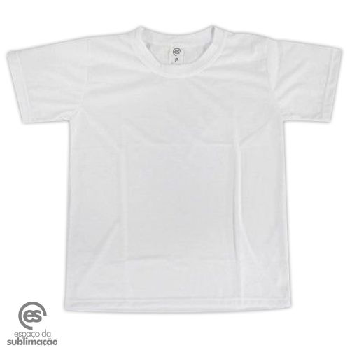 Camiseta de Poliéster Adulto Branca