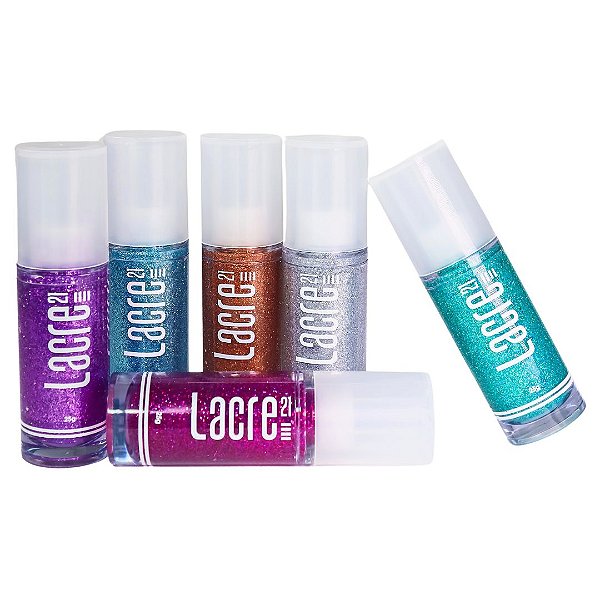 KIT GLITTER EM GEL AFTERPARTY LACRE21 ALL DAY GLITTER