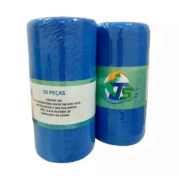 ROLO MICROFIBRA 50 PCS 30X30 190GSM AZUL - 335