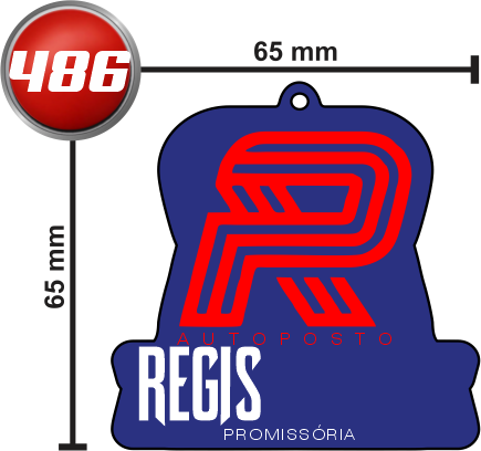 ERE REGIS 6,5X6,5CM 22992 > MODELO AROMATIZANTE CHEIRINHO PERSONALIZADO