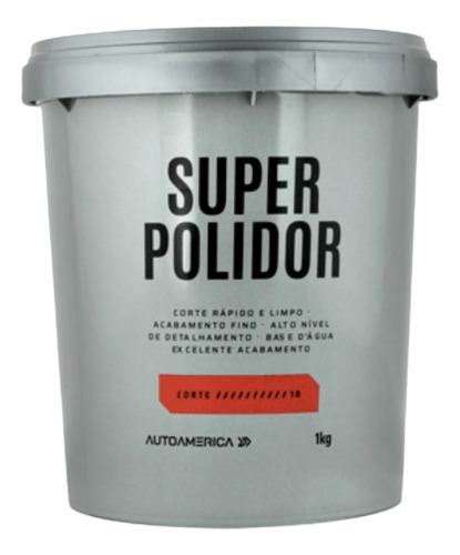 Massa De Polir Super Polidor 1kg - Autoamerica