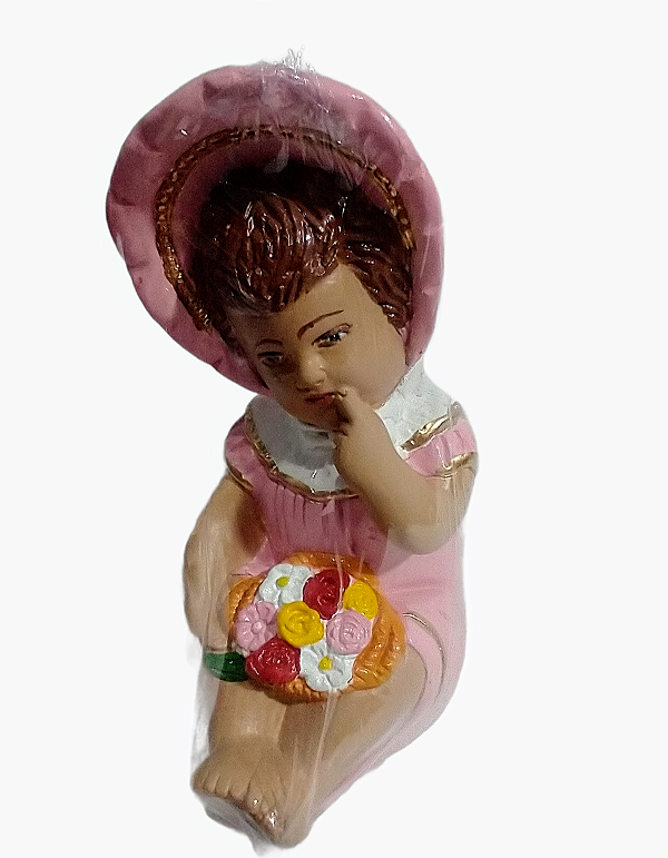 Mariazinha Sentada Imagem Gesso 15cm