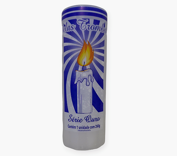 Vela 7 Dias Branca 260g -Trombeta Parafina 100% Pura