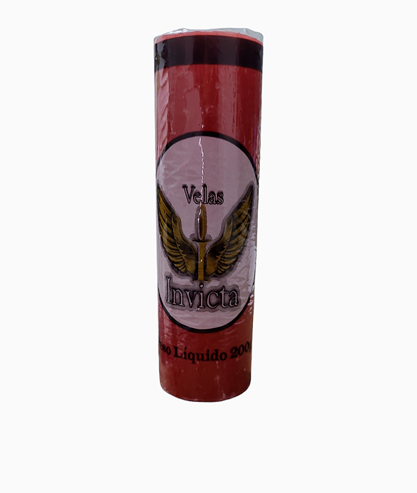 Vela 7 Dias Vermelha 200g - Invicta
