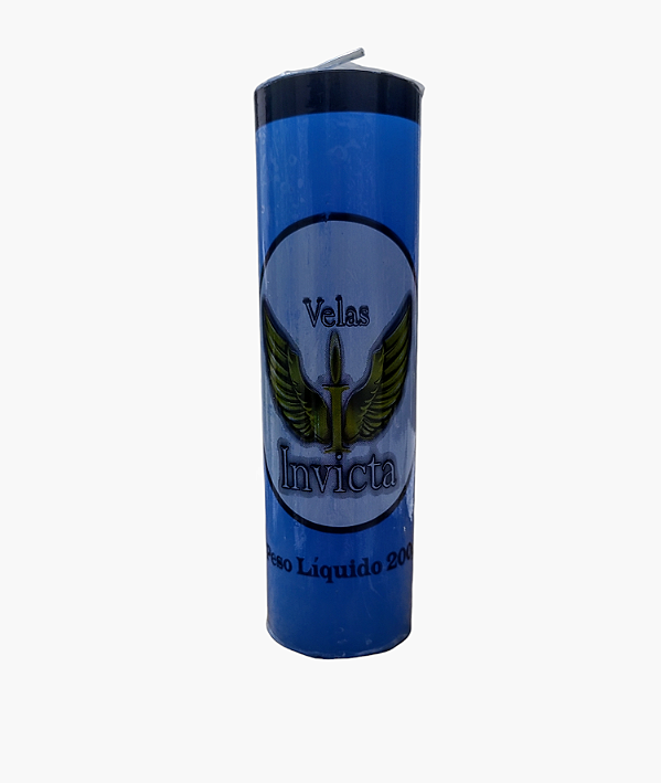 Vela 7 Dias Azul 200g - Invicta
