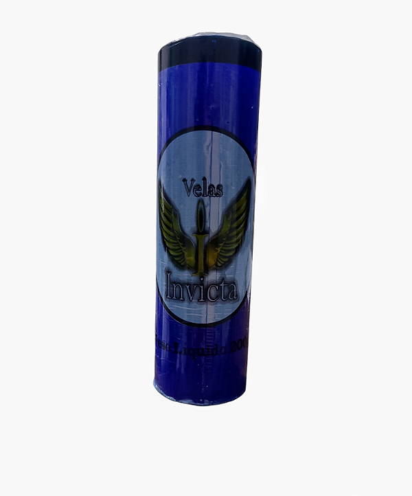 Vela 7 Dias Azul Escura 200g - Invicta