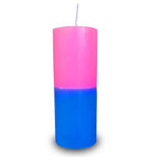 Vela 7 Dias Azul e Rosa 250g - Invicta