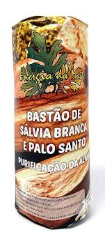 Bastão de Sávia Branca e Palo Santo