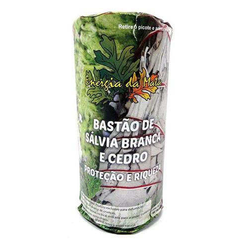 Bastão de Sálvia Branca e Cedro
